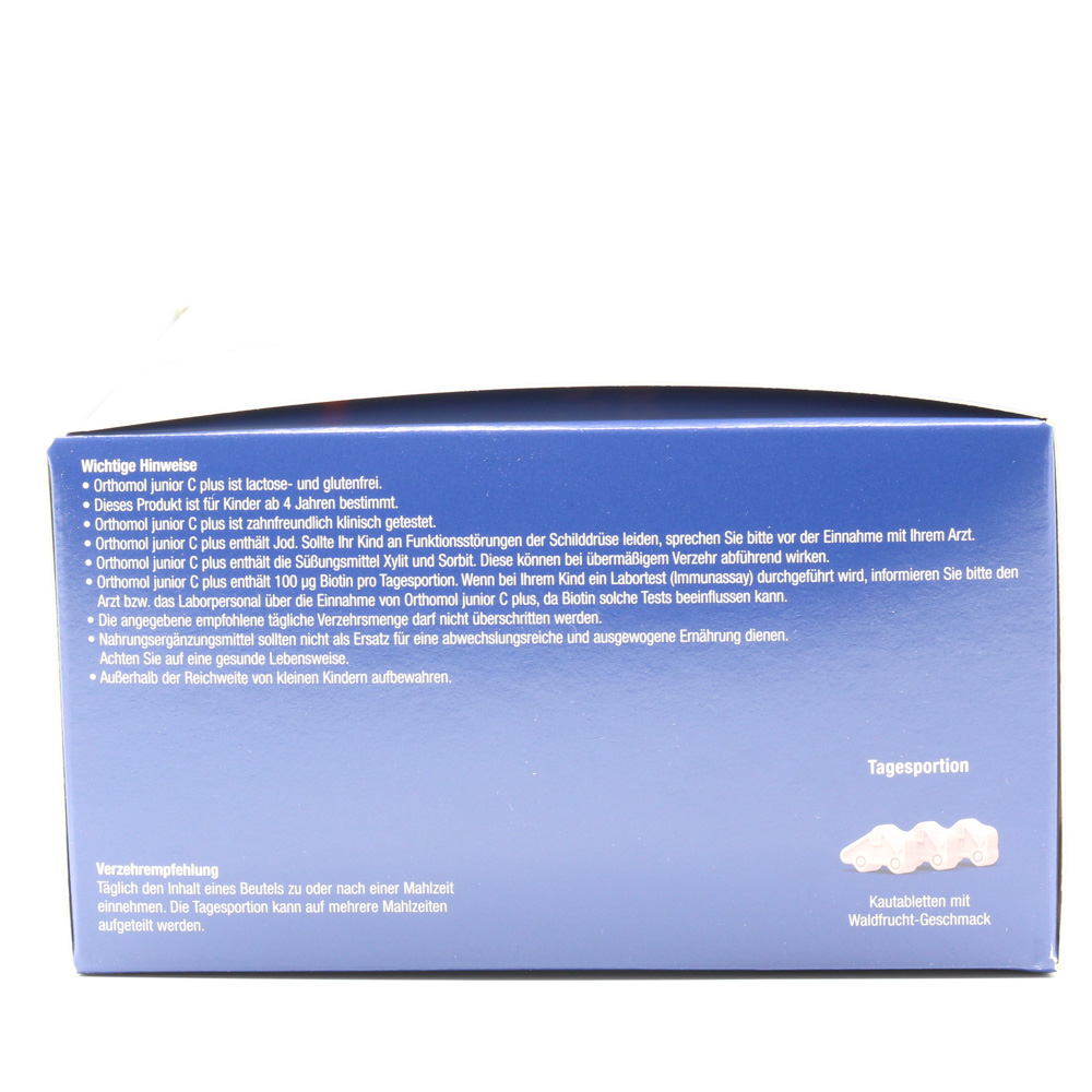ORTHOMOL Junior C plus Kautabl.Waldfrucht