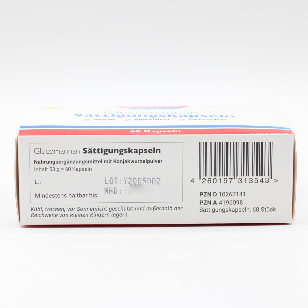 MEGAMAX Sättigungskapseln Glucomannan