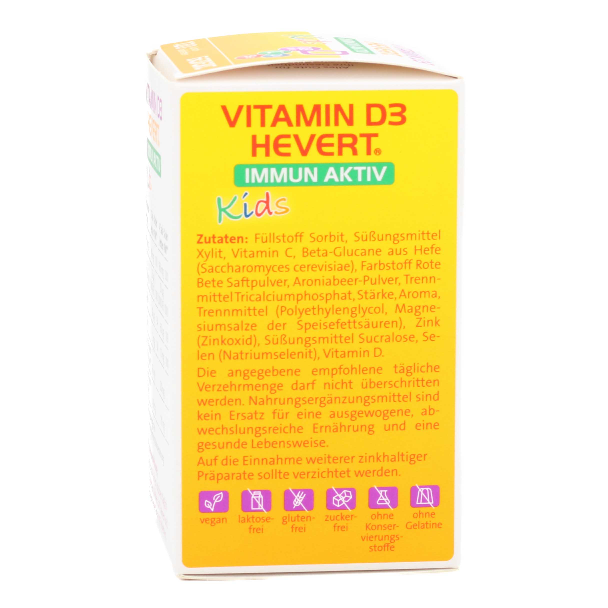 VITAMIN D3 HEVERT Immun Aktiv Kids Lutschtabletten