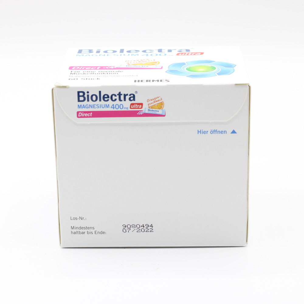 BIOLECTRA Magnesium 400 mg ultra Direct Orange