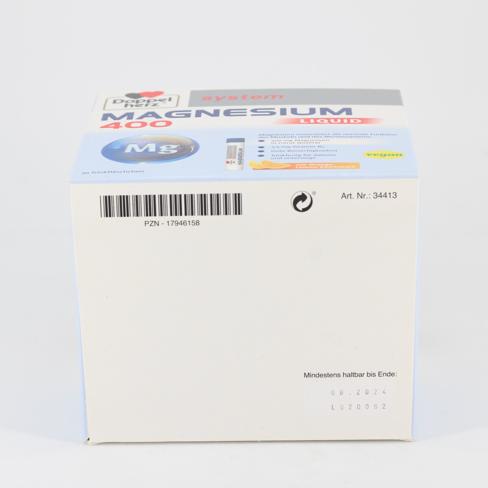 DOPPELHERZ Magnesium 400 Liquid system Trinkamp.