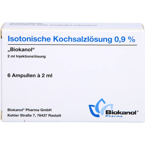 ISOTONISCHE Kochsalzlösung 0,9% Biokanol Ampullen