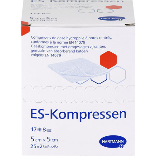 ES-KOMPRESSEN steril 5x5 cm 8fach