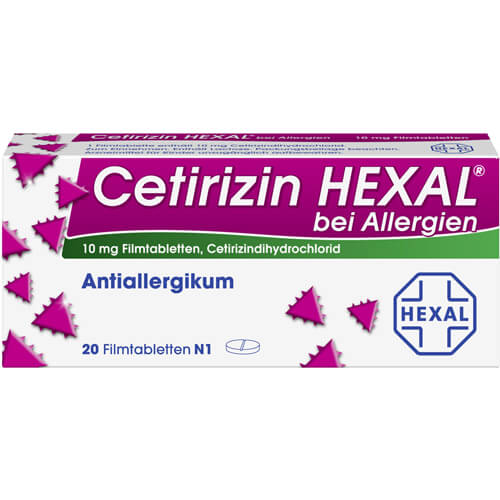 CETIRIZIN HEXAL Filmtabletten bei Allergien