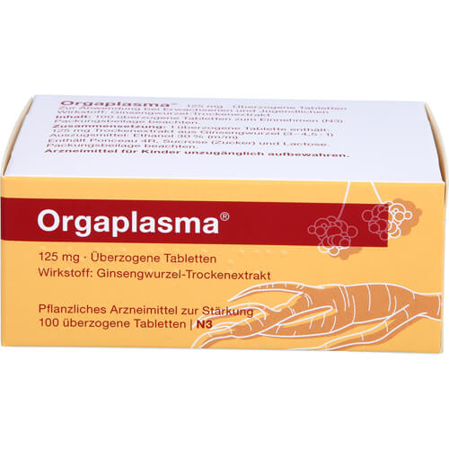ORGAPLASMA überzogene Tabletten