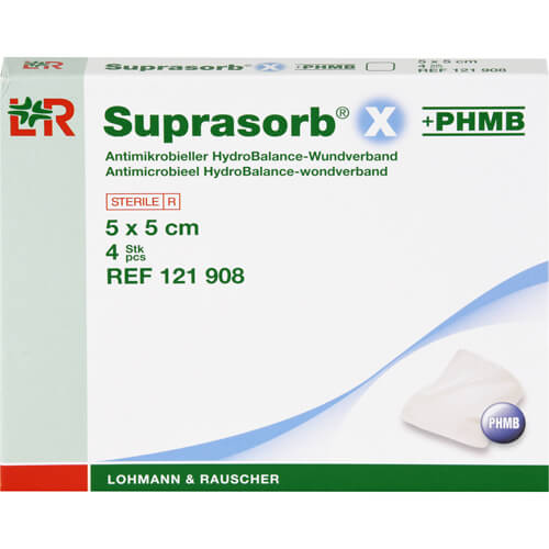 SUPRASORB X+PHMB HydroBalance Wundverb.5x5 cm
