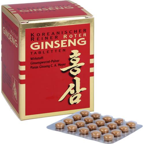 KOREANISCHER Reiner Roter Ginseng 300 mg Tabletten