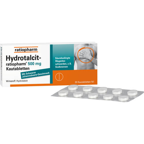 HYDROTALCIT-ratiopharm 500 mg Kautabletten