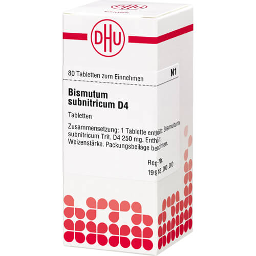 BISMUTUM SUBNITRICUM D 4 Tabletten