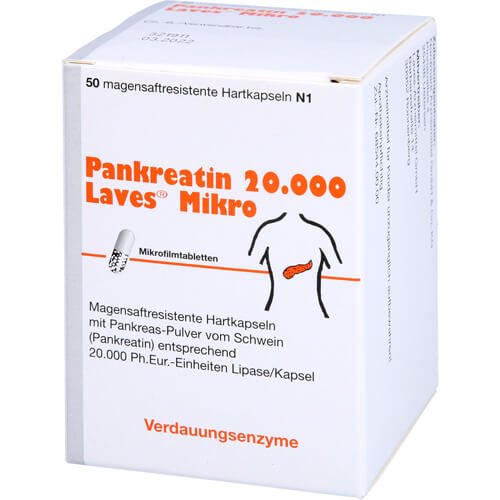 PANKREATIN 20.000 Laves Mikro magensaftr.Hartkaps.