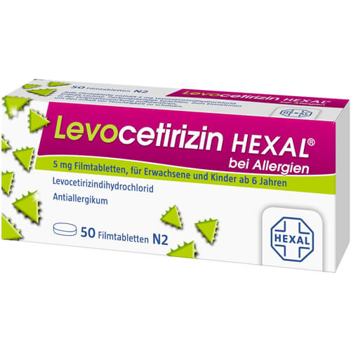 LEVOCETIRIZIN HEXAL bei Allergien 5 mg Filmtabl.