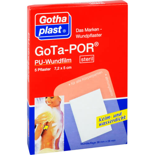 GOTA-POR PU Wundfilm 7,2x5 cm steril Pflaster