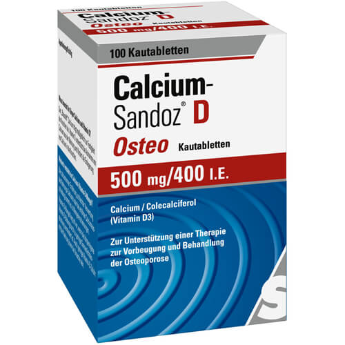 CALCIUM SANDOZ D Osteo 500 mg/400 I.E. Kautabl.
