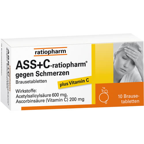 ASS + C-ratiopharm gegen Schmerzen Brausetabletten