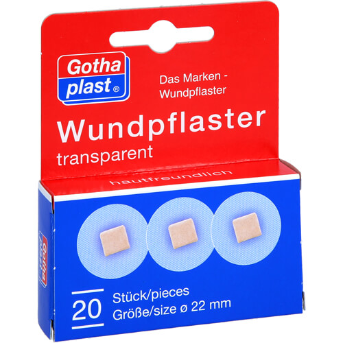 GOTHAPLAST Wundpflaster 2,2 cm transparent